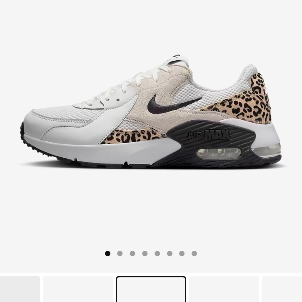 Nike Air Max White with Leopard Accents